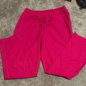 Dickies Vibrant Pink Drawstring Scrub Pants